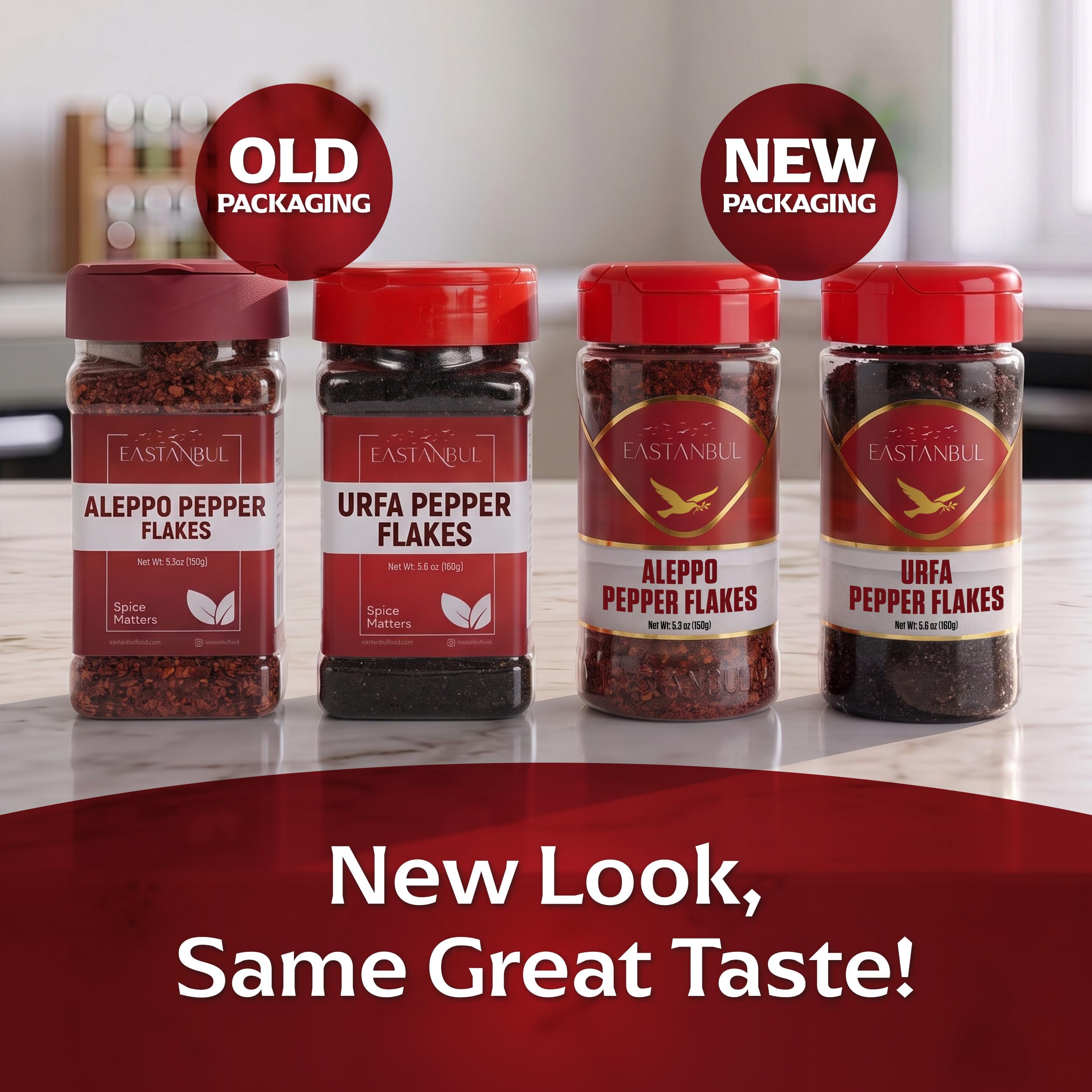 Eastanbul Aleppo flakes close-up texture highlighting fruity heat and vibrant color