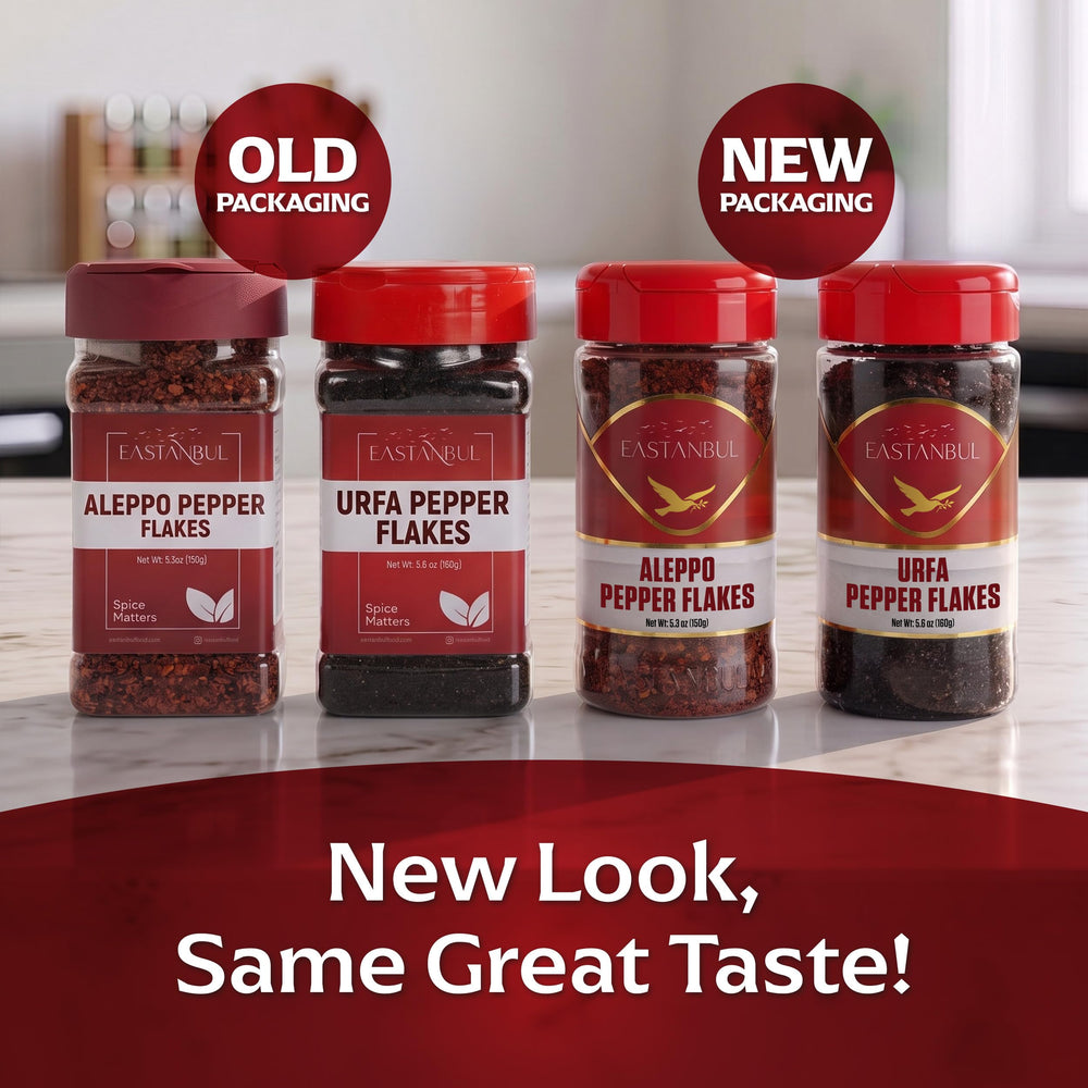 Eastanbul Aleppo flakes close-up texture highlighting fruity heat and vibrant color