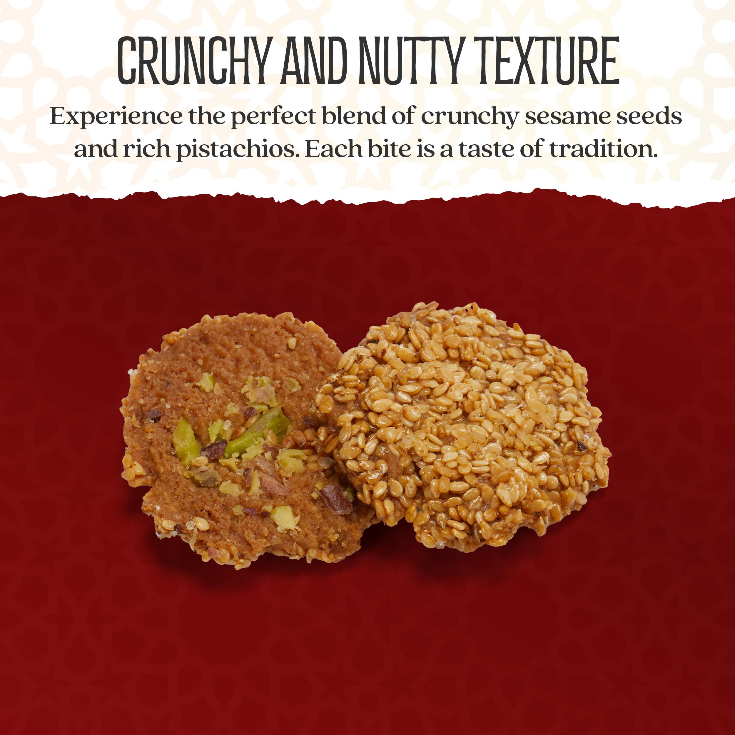 Eastanbul ingredients spread of pistachios and sesame showcasing premium quality