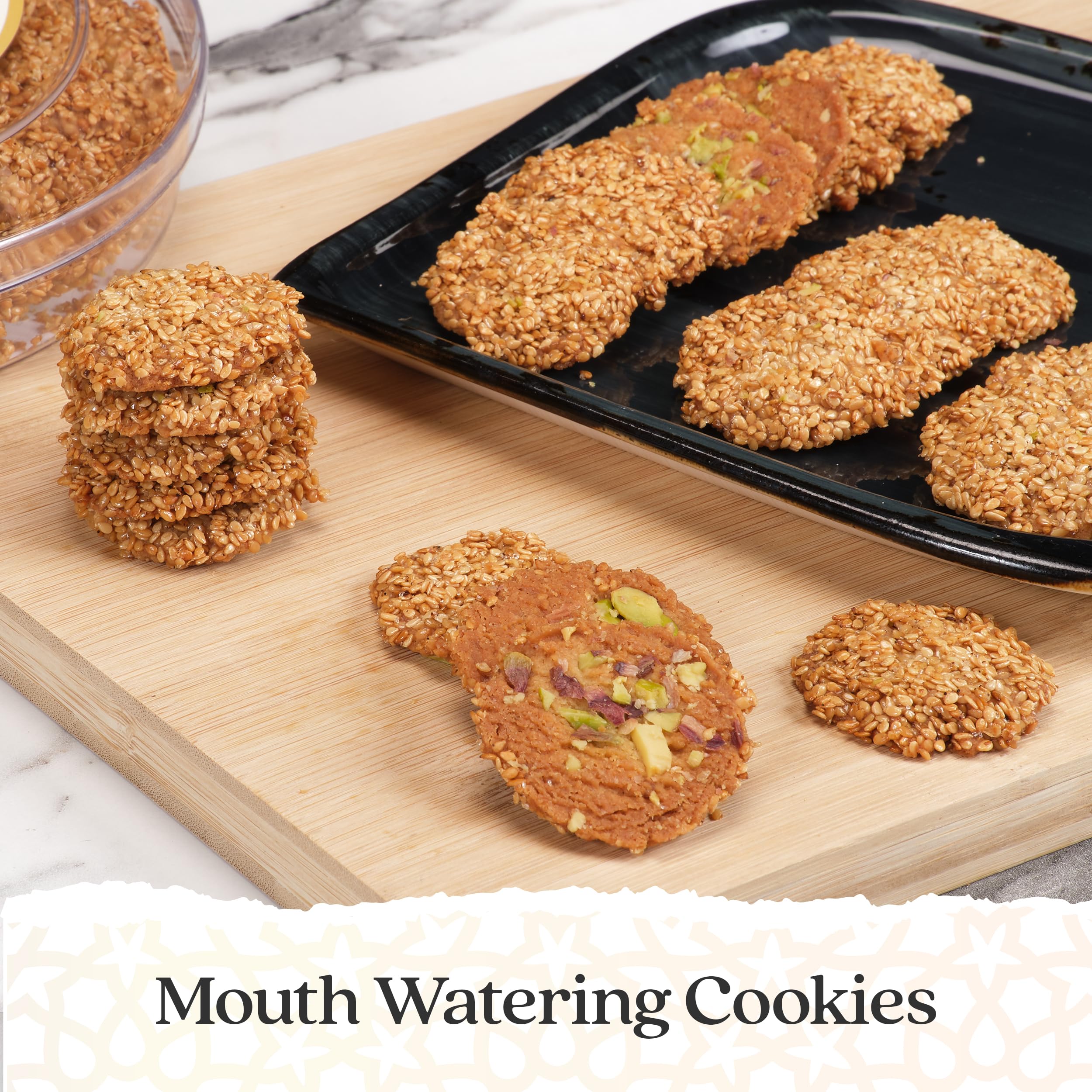 Eastanbul cookies on platter suggesting shared serving at gatherings