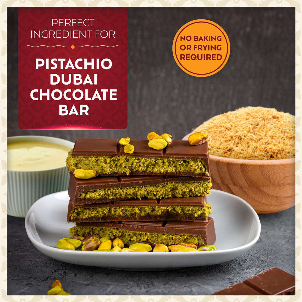 Eastanbul kataifi used as dessert base adding signature crunch