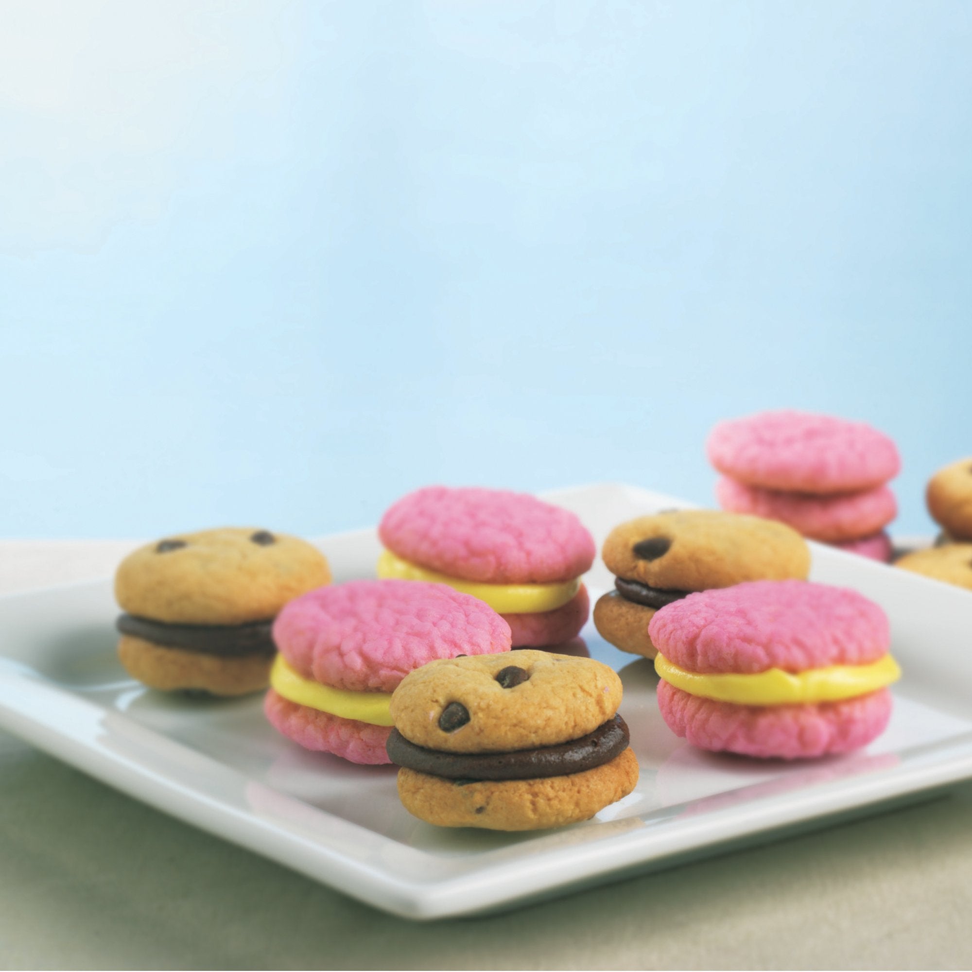 Easy Bake close-up of pink sugar cookie texture highlighting decorate-ready surface