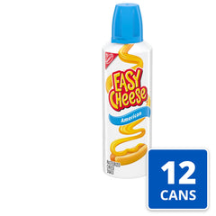 EASY CHEESE close up of can nozzle demonstrating easy spraying benefit