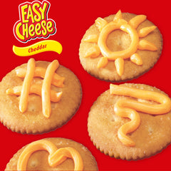 EASY CHEESE topping tortilla chips for instant nachos and crowd-pleasing flavor