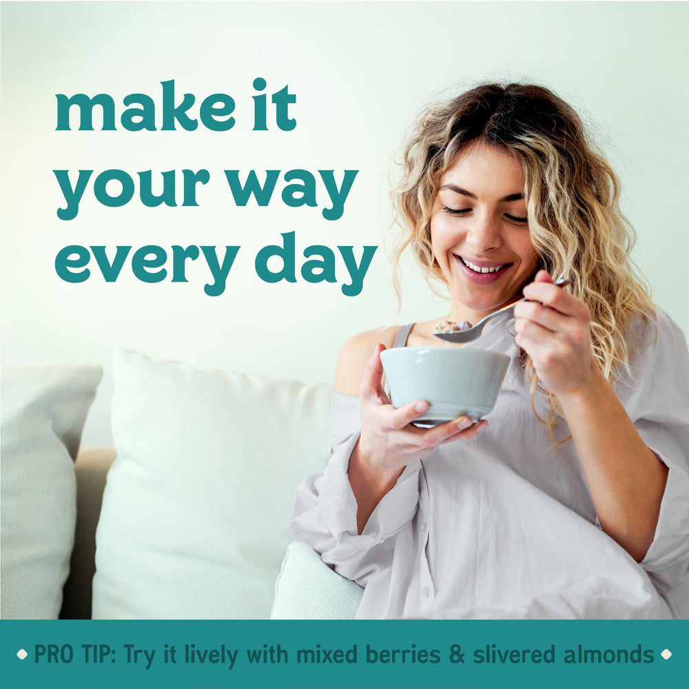 Easy Morning breakfast table scene showing quick, wholesome morning routine