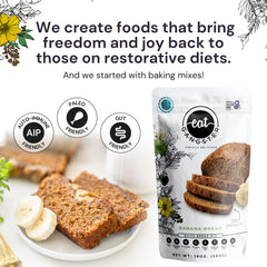 eat G·A·N·G·S·T·E·R. ingredient bowl with tigernut and banana flour for wholesome baking