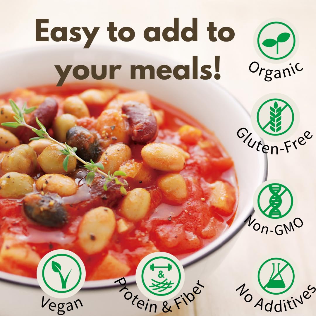 Eat More Beans on toast demonstrating a portable savory snack option