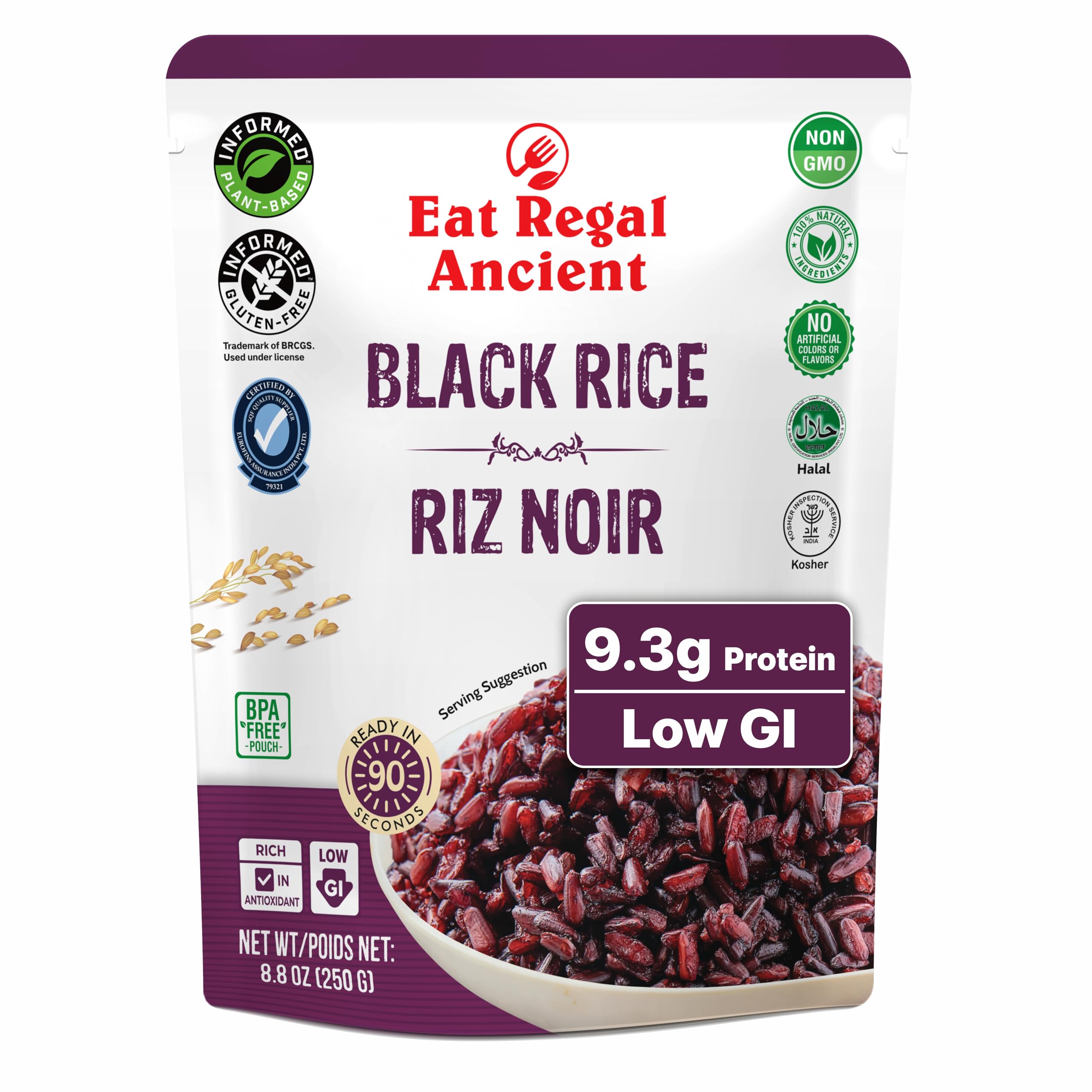 Eat Regal front packaging shows 6-pack and cooking time benefit