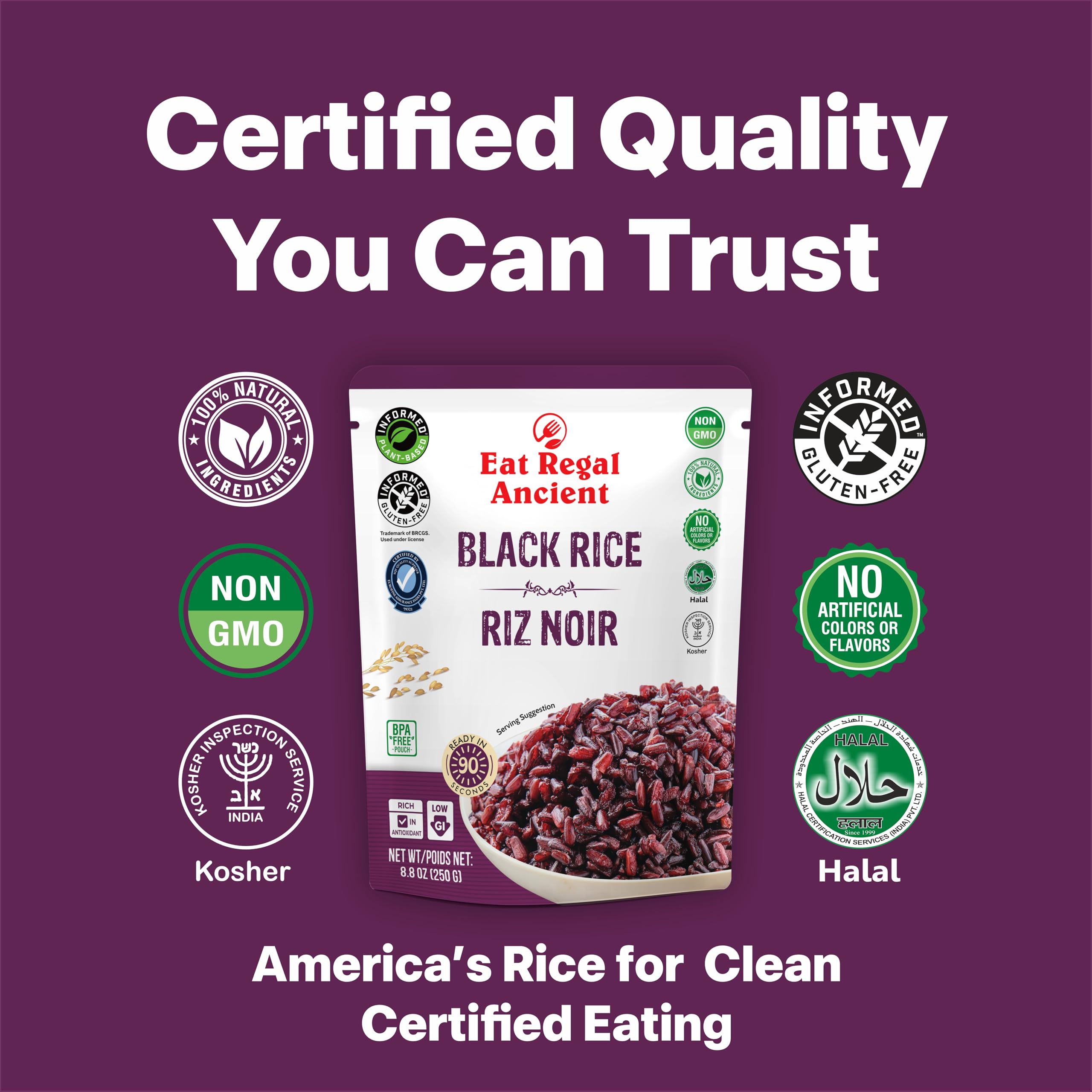 Eat Regal pouch on counter while prepping meal to speed weeknight cooking