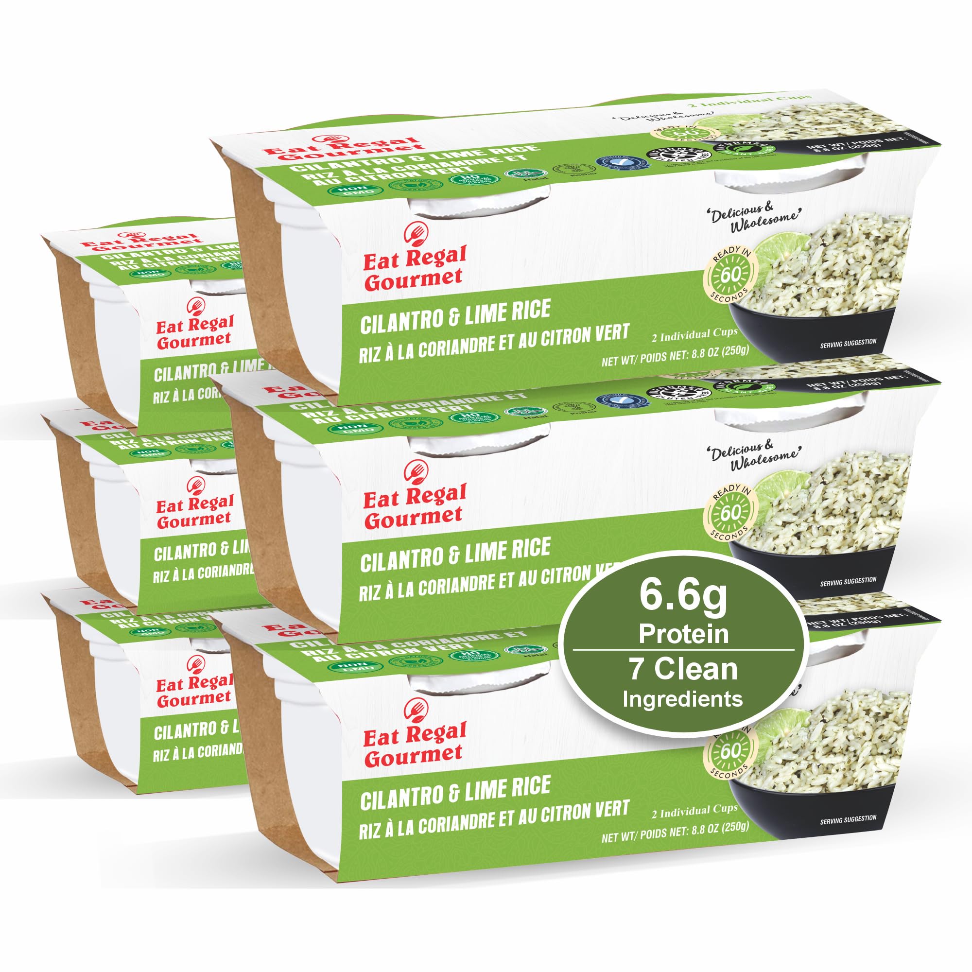 Eat Regal front packaging showing cilantro and lime flavor, quick convenience