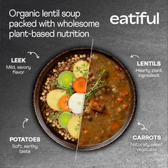 EATIFUL pouch served hot in bowl demonstrating quick meal readiness