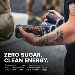Echelon top-open can view highlighting convenient ready-to-drink energy