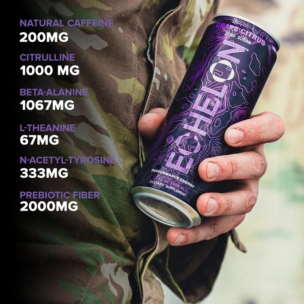 Echelon pouring into a glass to show color and fizzy texture benefits