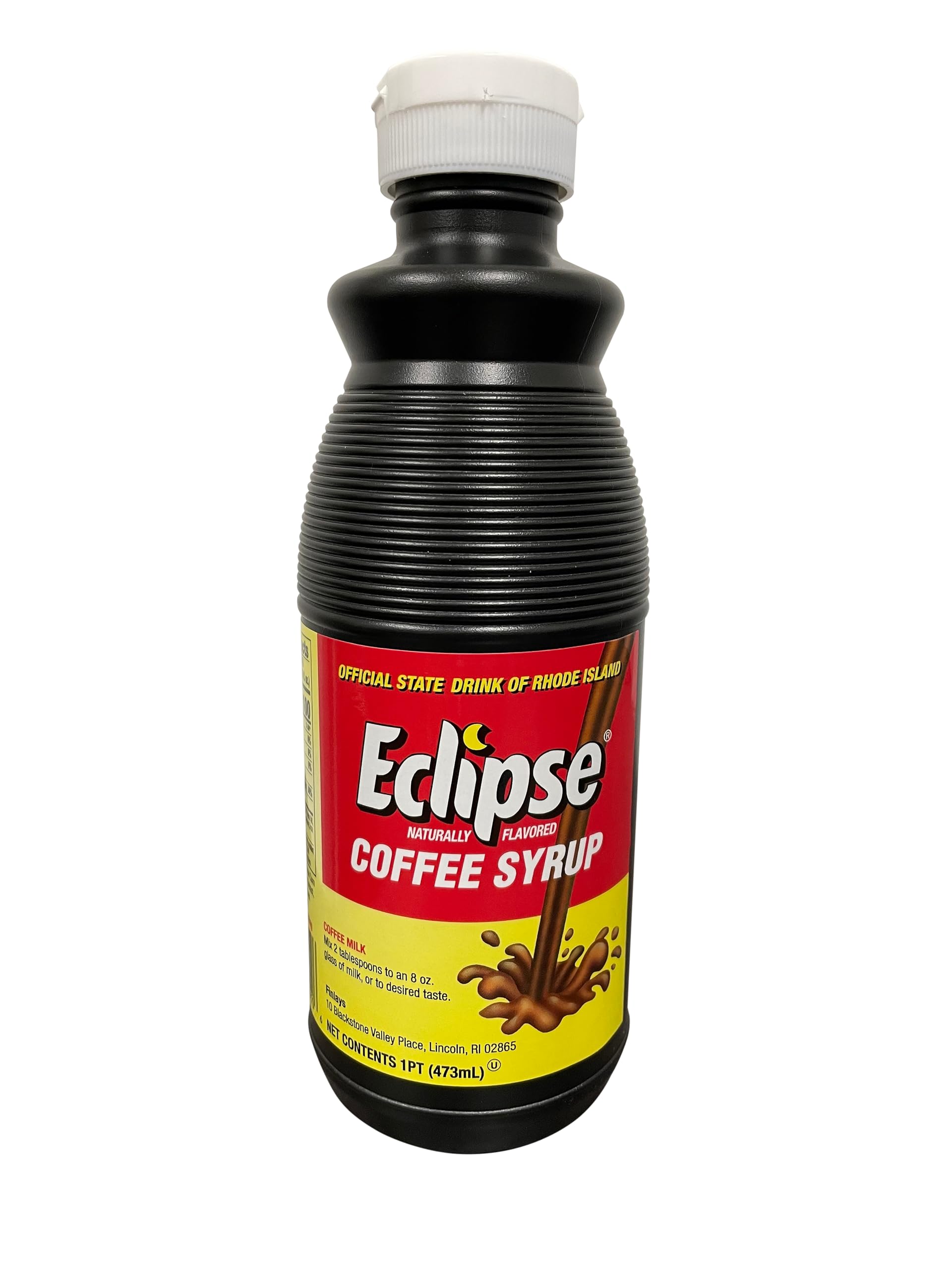 eclipse front label showing brand and flavor, clear view for quick ID and benefit