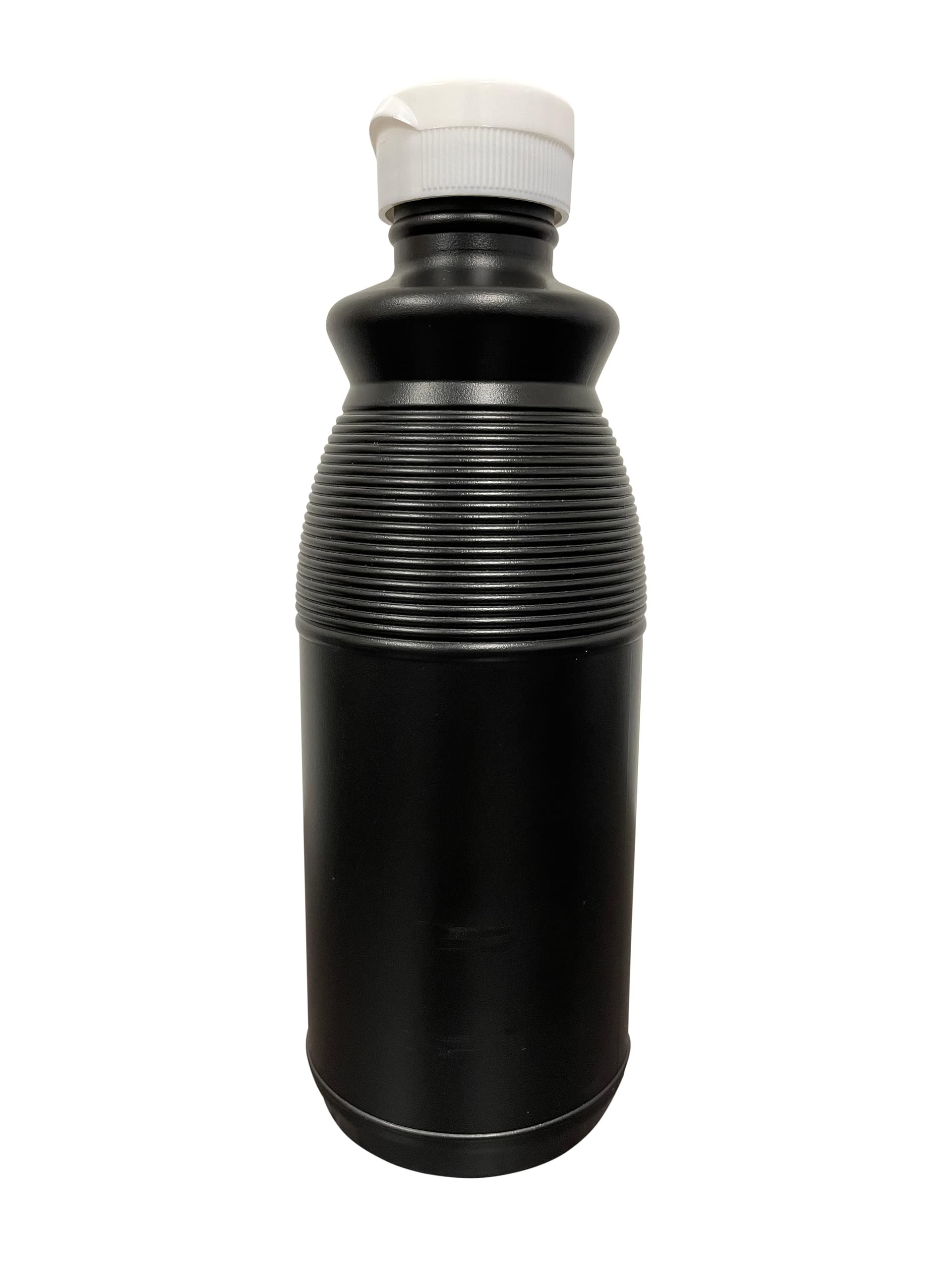 eclipse pint bottle next to a glass and spoon, size comparison for portion planning