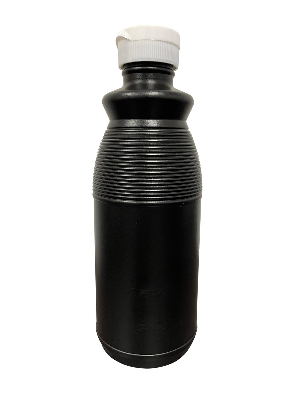 eclipse pint bottle next to a glass and spoon, size comparison for portion planning