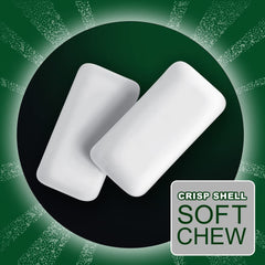 eclipse spearmint single gum piece closeup showing smooth texture and minty appeal