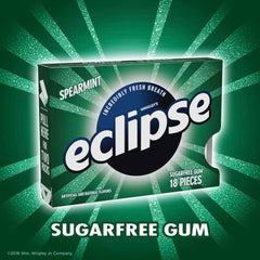 eclipse spearmint pieces scattered on table showing easy sharing convenience