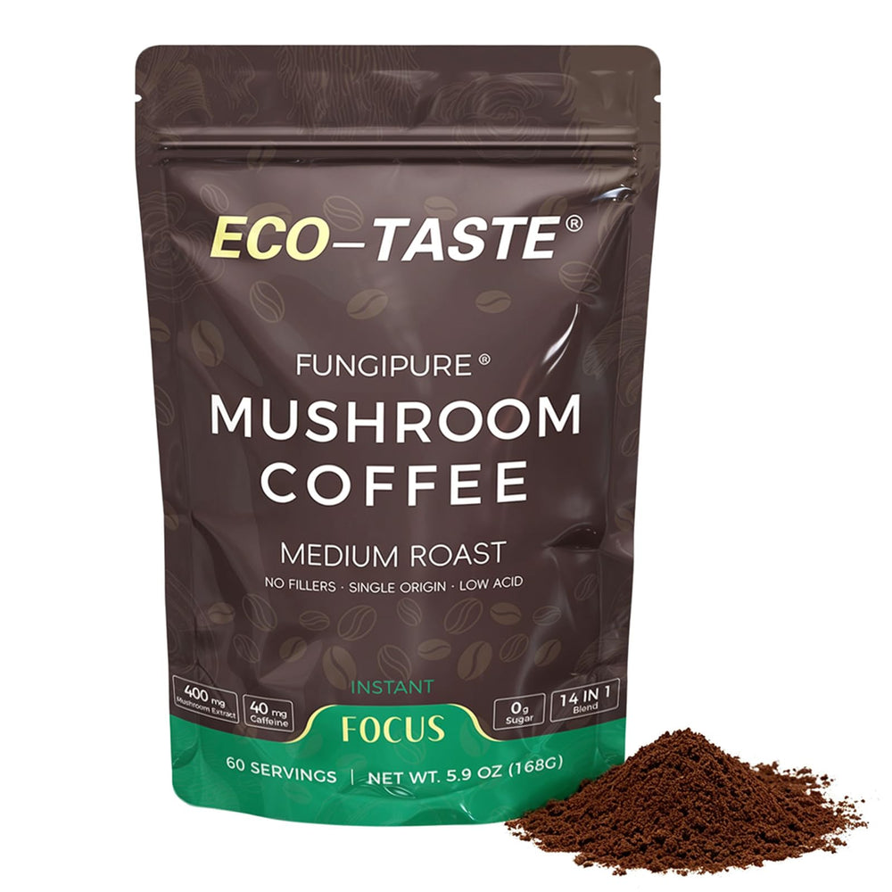ECO-TASTE front packaging showing product name and 60 servings benefit