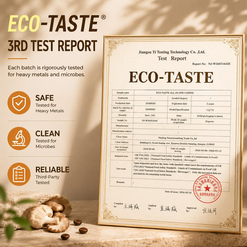 ECO-TASTE mushrooms visual showing diversity of 14 species for broad support