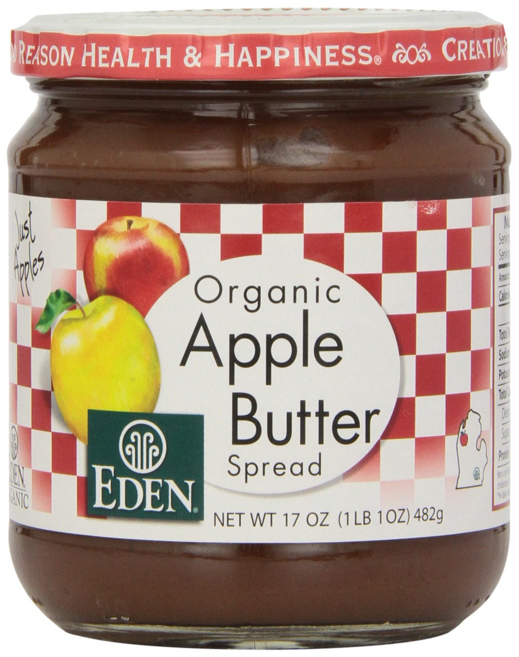 Eden Foods spooned over pancakes offering sweet apple taste without fat