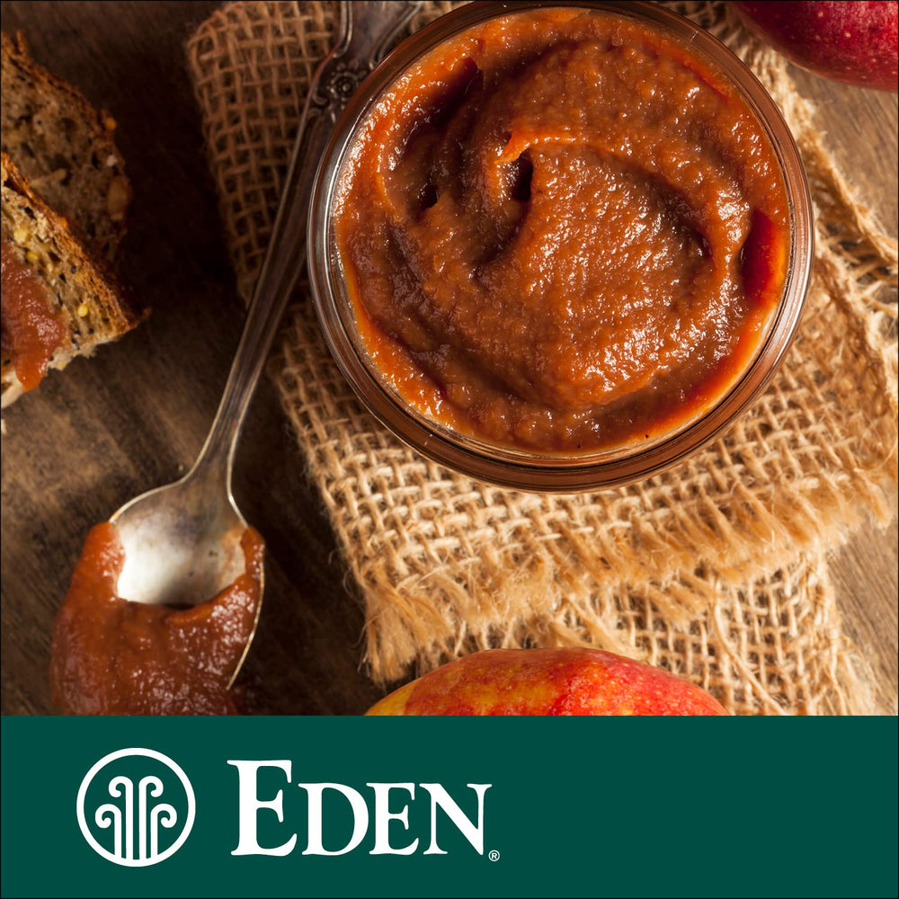 Eden Foods texture detail revealing smooth, concentrated apple consistency