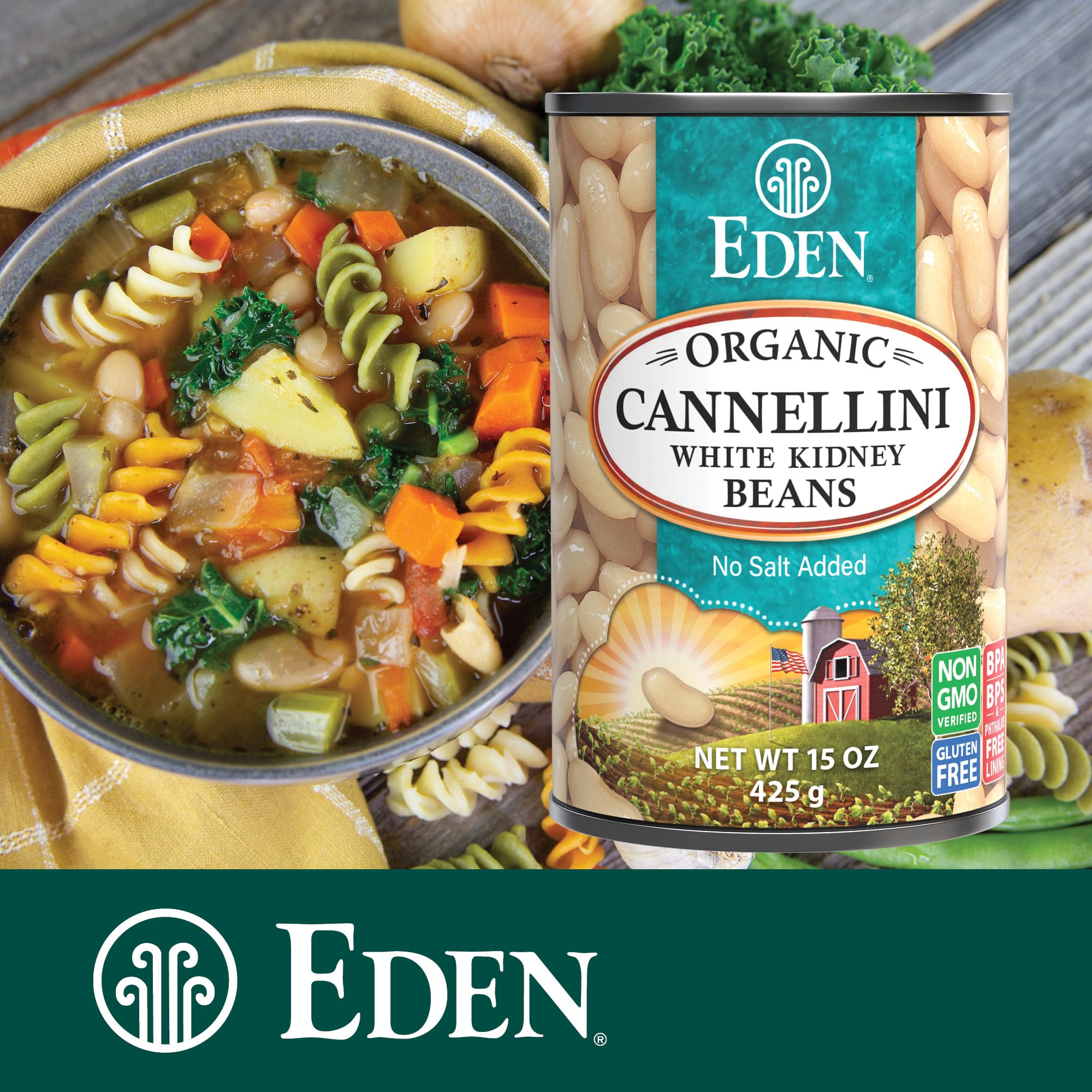 Eden Cannellini beans sautéed on crostini showcasing flavor pairing