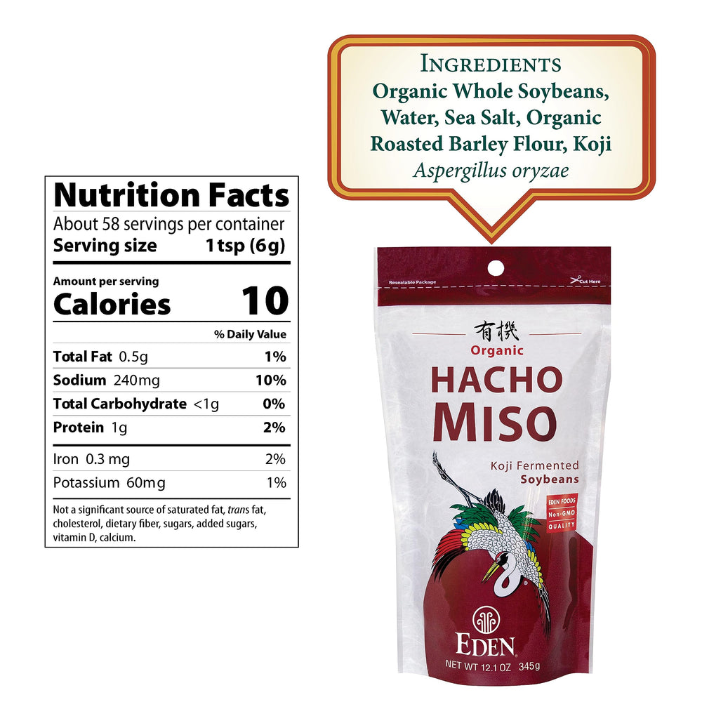 Eden Organic resealable pouch highlighting convenience and freshness