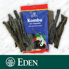 Eden kombu rehydrated in a bowl demonstrating softened texture and ready-to-use benefit