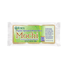 CREATION AND MAINTENANCE OF PURITY IN FOOD front packaging showing organic mochi