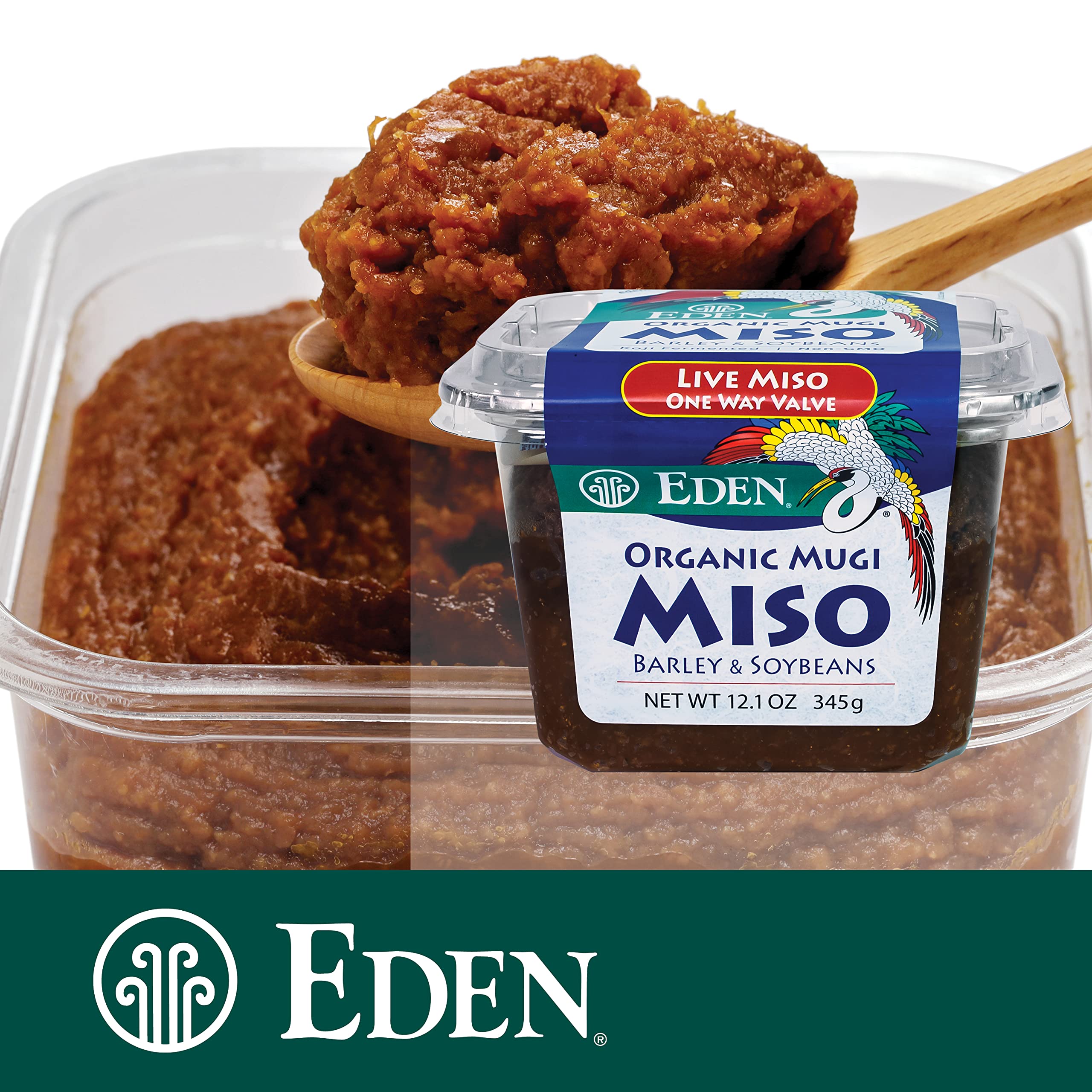 Eden Organic miso on spoon ready to use adds instant umami and versatility