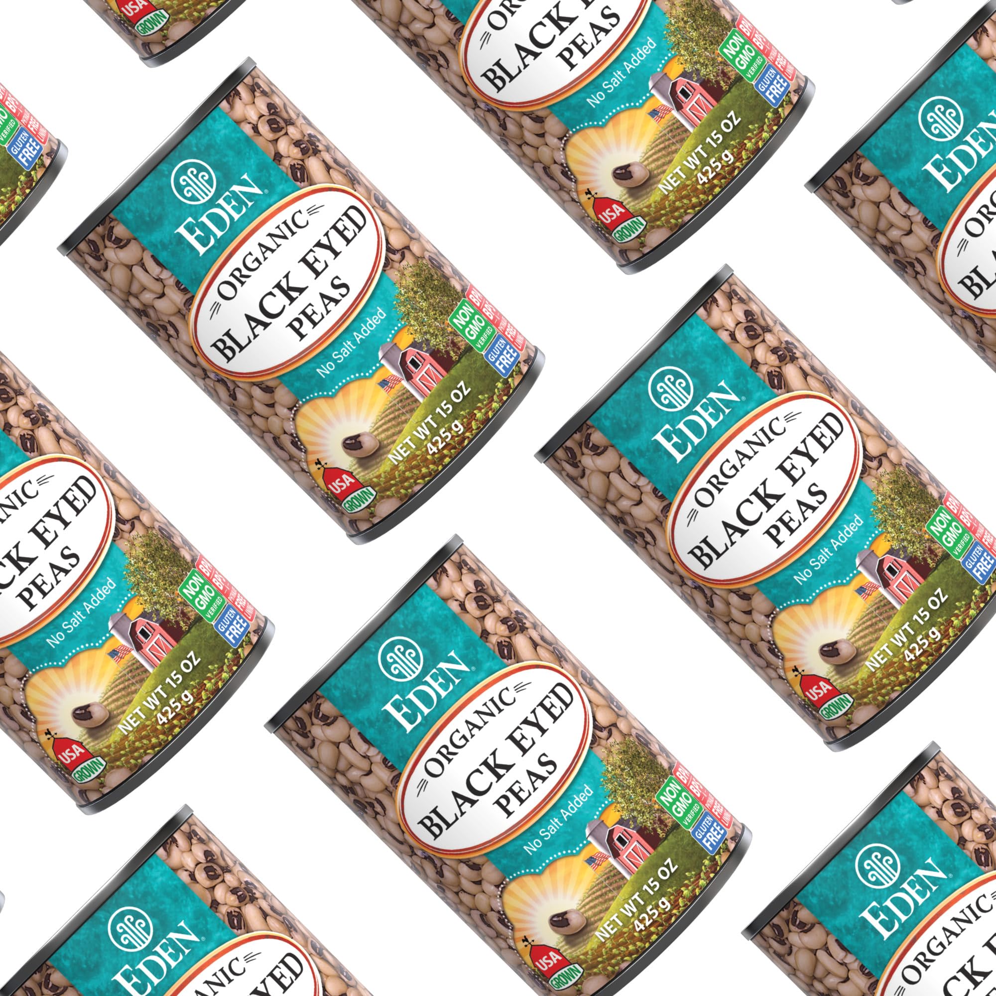 CREATION AND MAINTENANCE OF PURITY IN FOOD twelve 15 oz cans stacked to show bulk pantry pack