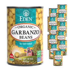 Eden Organic front can showing brand and no salt added benefit