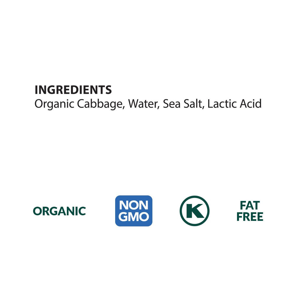 Eden Organic Sauerkraut served in a bowl showing serving suggestion and easy meal boost