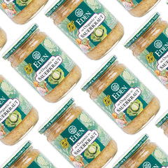 close-up of Eden Organic Sauerkraut shredded cabbage texture highlighting crispness and flavor