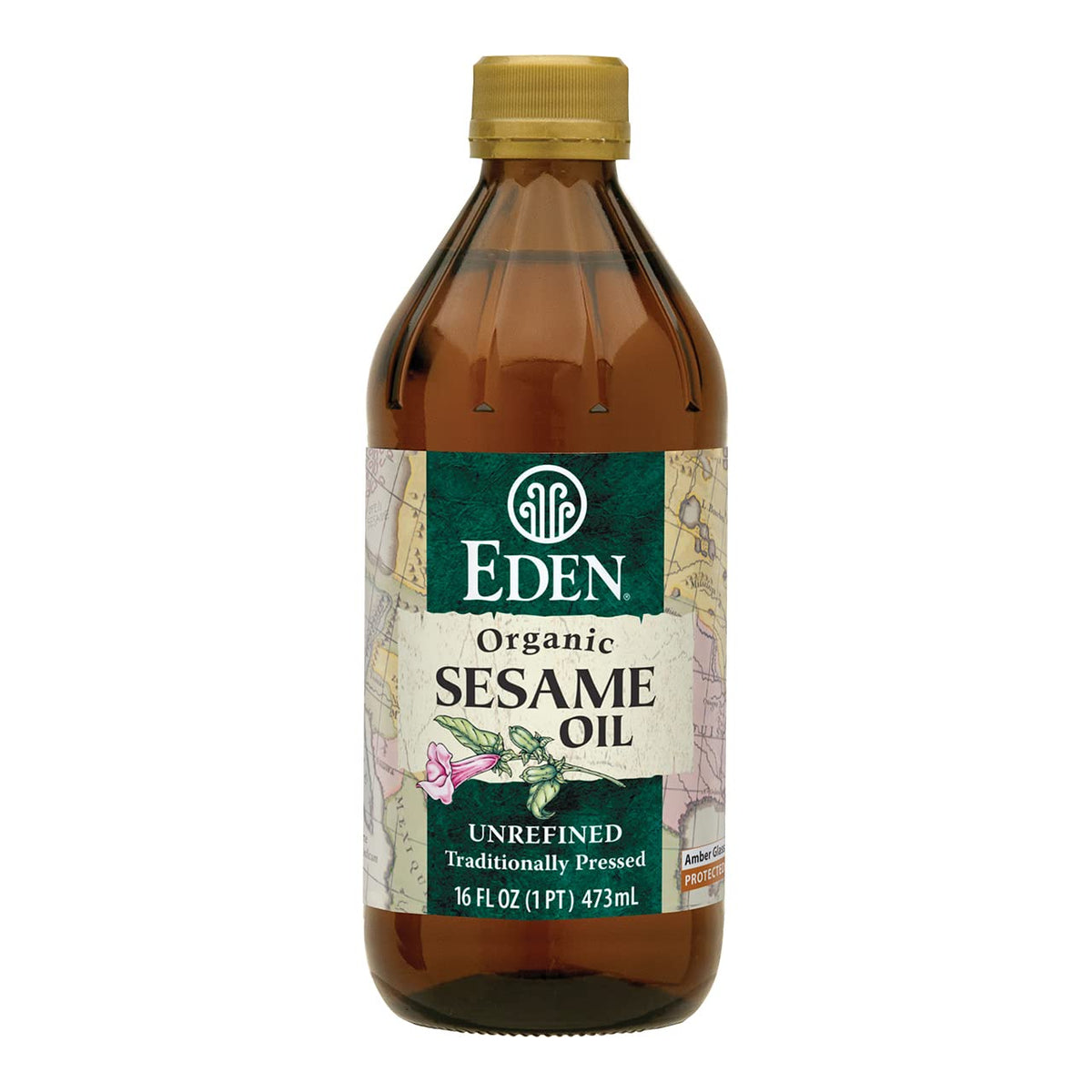 Eden Organic front bottle view highlighting glass packaging and premium presentation