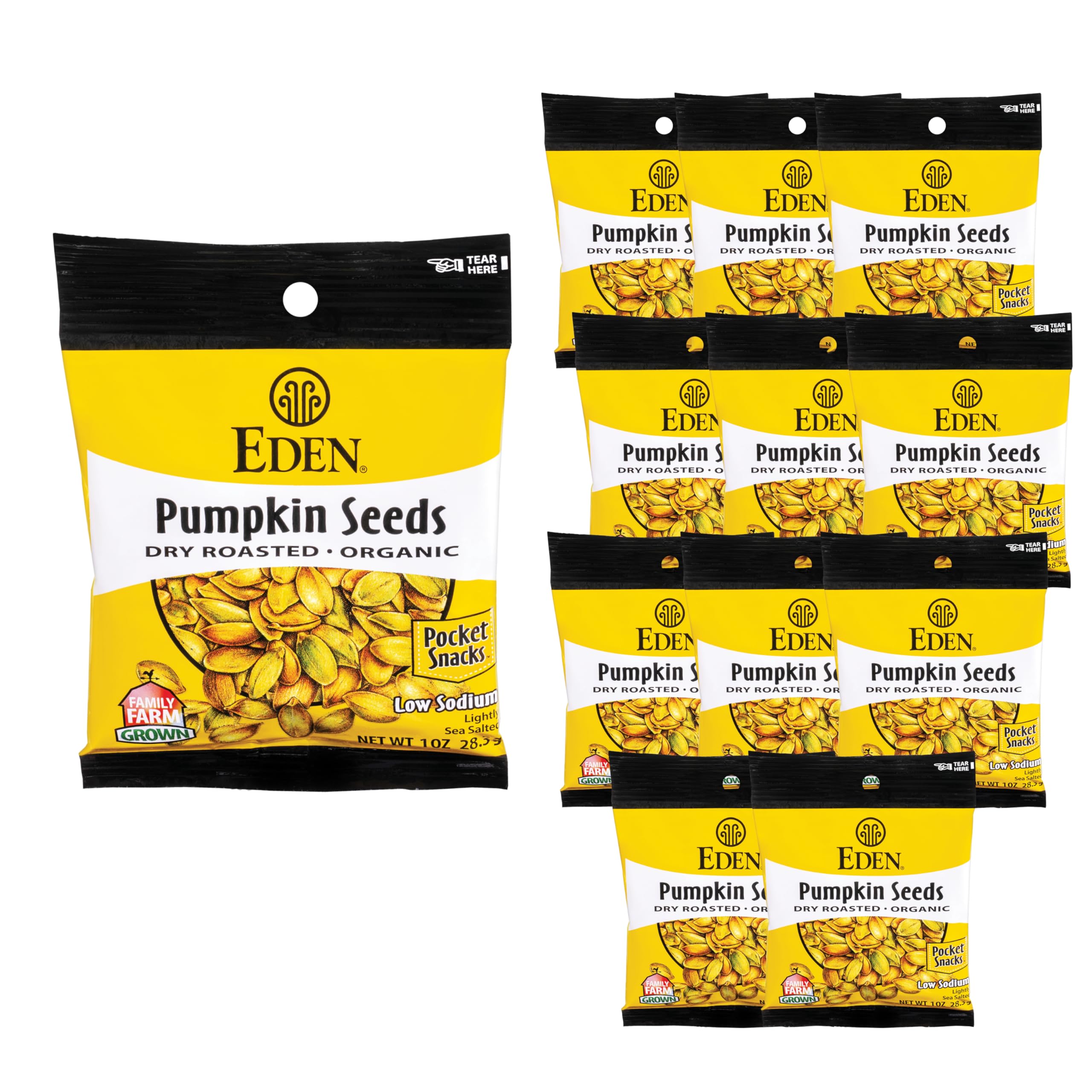 CREATION AND MAINTENANCE OF PURITY IN FOOD front packaging shows 1 oz pouch and 24-pack case benefit: portability