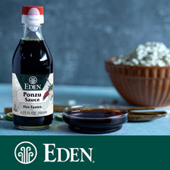 Eden ponzu drizzled over grilled fish enhancing savory citrus benefit