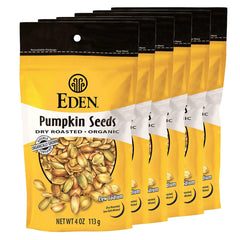 Eden Organic front packaging showing resealable 4 oz pouch and branding benefits