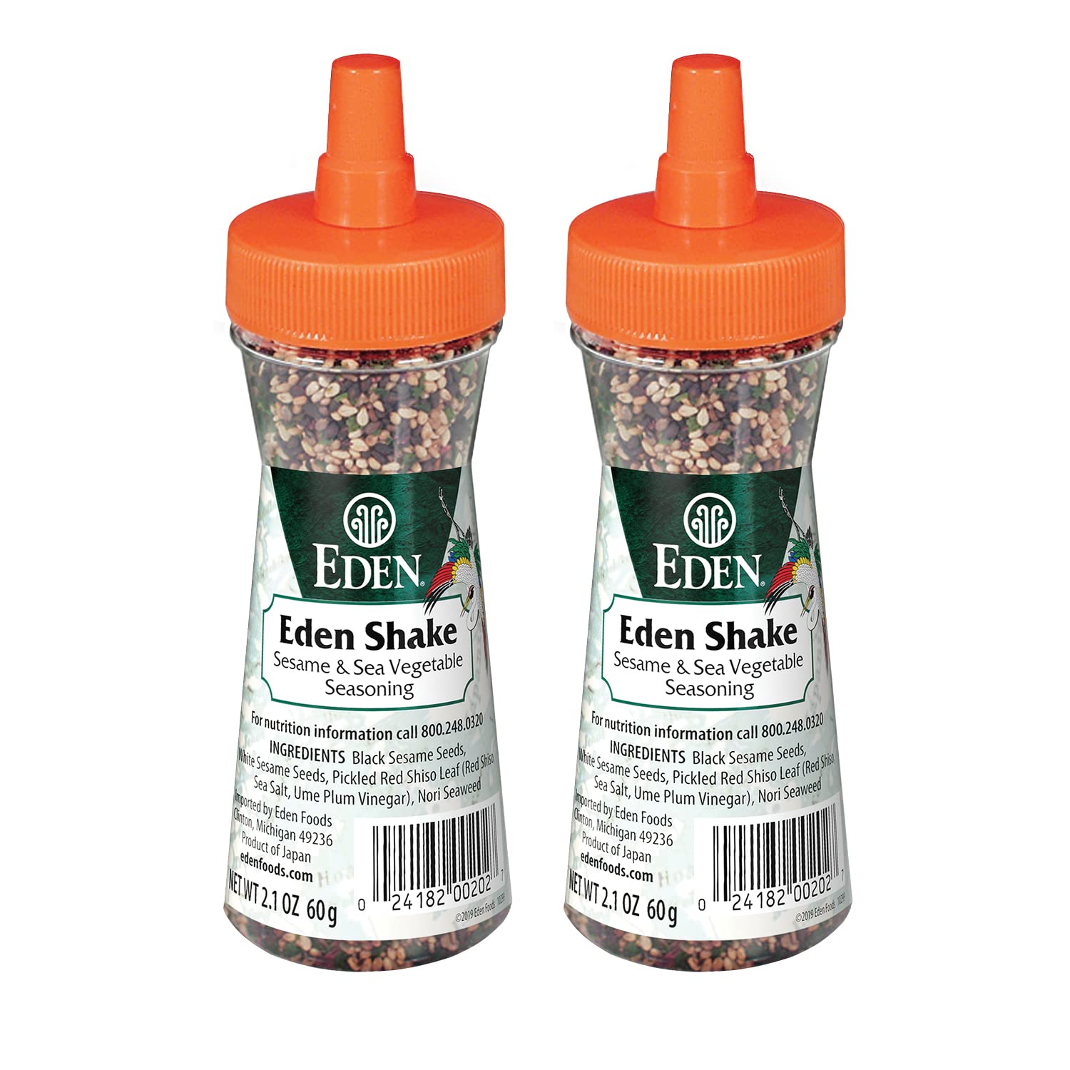 Eden Shake front packaging showing jar and label, easy flavor boost