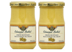 Edmond Fallot front packaging showing two 210g jars and classic Dijon label for authentic flavor