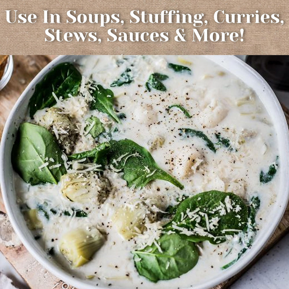 Edward & Sons package beside a measuring cup showing pack size and portion control