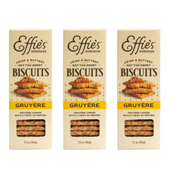 Effie's Homemade front packaging showing three-pack and product branding, ideal for gifting