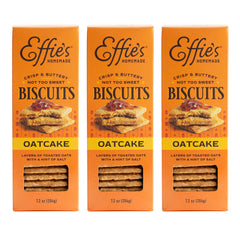 Effie's Homemade front pack showing oatcakes and brand for easy recognition