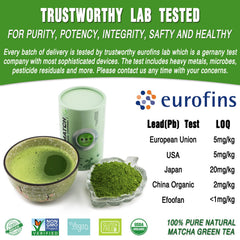 EFOOFAN open can with vibrant green powder, shows quality and texture