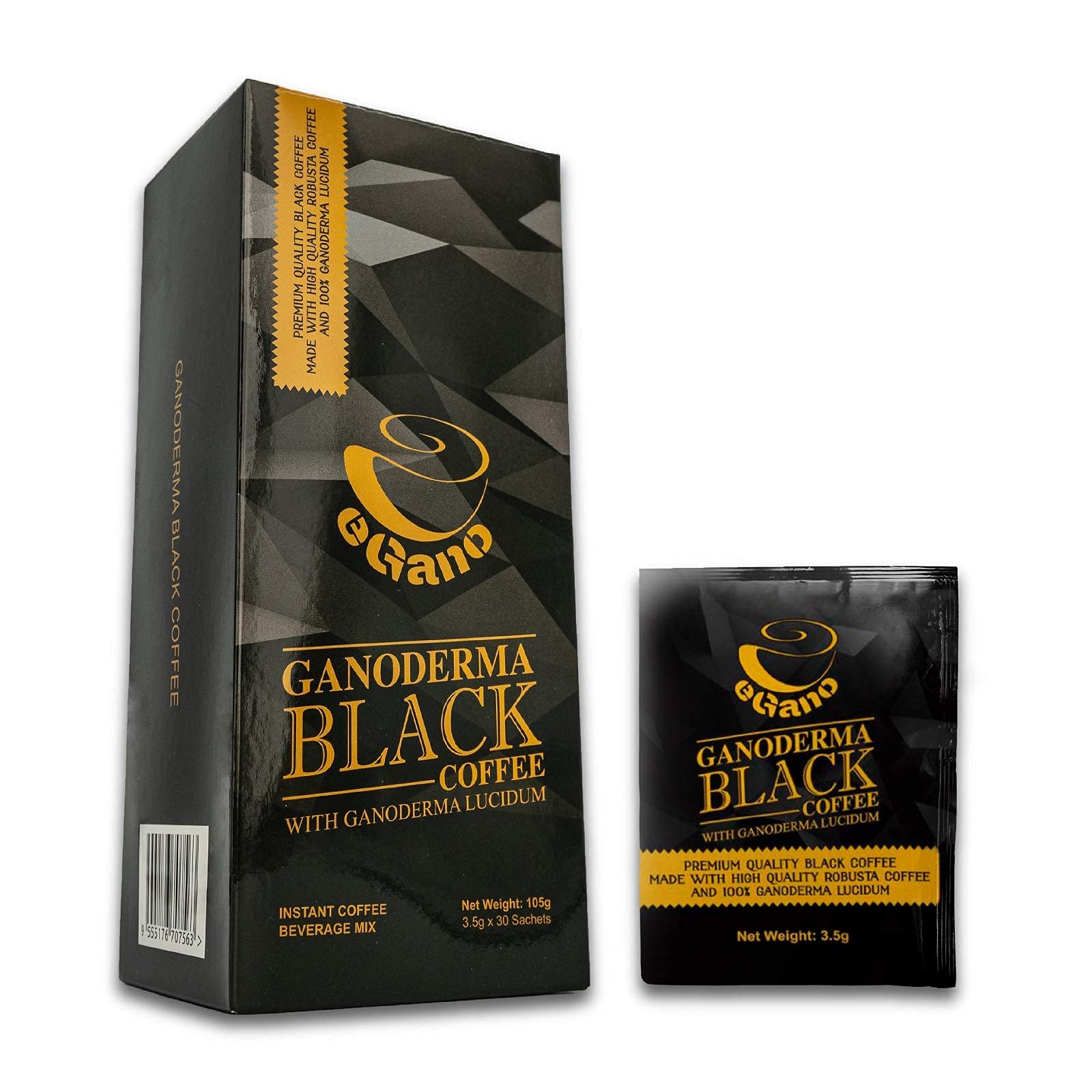 eGano open box revealing thirty individual sachets for easy single-serve convenience