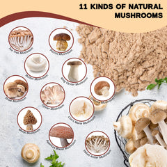 Egcina label and ingredients list clear view, assures 11-variety blend
