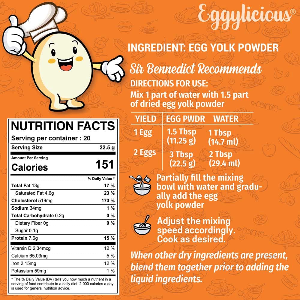 Eggylicious powder texture close-up highlighting smooth, fine granules