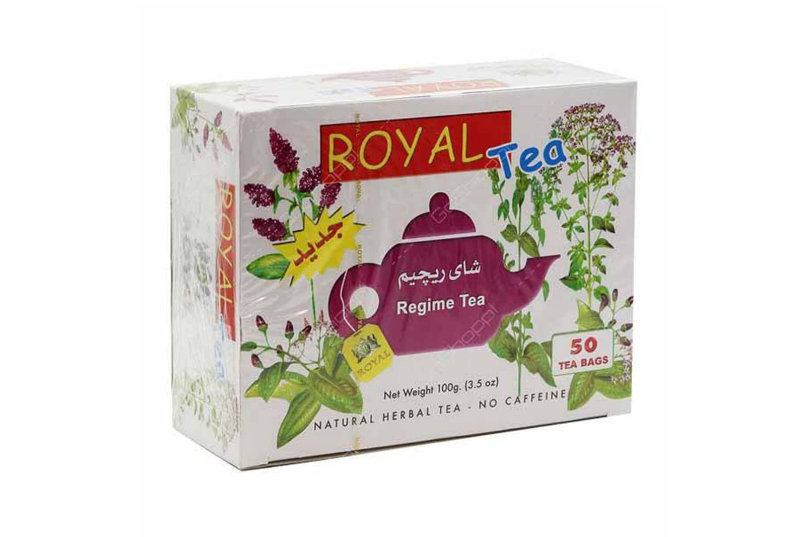 Egyptian Pharaoh open box with neatly arranged tea bags showing convenience and portioning