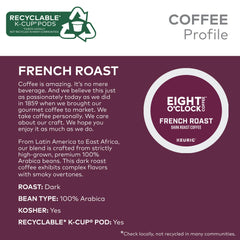 Eight O'Clock Coffee ground coffee texture showing dark roast aroma